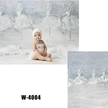 HUAYI Fotografija Ozadje Novorojenčkov Otroka Rojstni dan Fotografija Ozadje Akvarel Balet dekleta Studio Portreti Stojnici BackdropW-4004