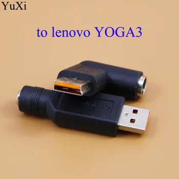 DC 7.9*0,9 mm 5.5*2.1 mm DC Jack Poseben Polnilnik USB Power Adapter za 90 Stopinj pod Kotom za Lenovo Yoga3 PRO yoga 3 4 11 Prenosnik