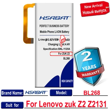 HSABAT 5050mAh Visoke Kakovosti BL268 Baterija za Lenovo zuk Z2 Z2131 Batterie Bateria Akumulator AKKU