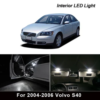 15pcs Canbus Napak LED Notranja Luč Kit Paket za 2004-2006 Volvo S40 Avto Dodatki Zemljevid Dome Trunk Licenco Svetlobe