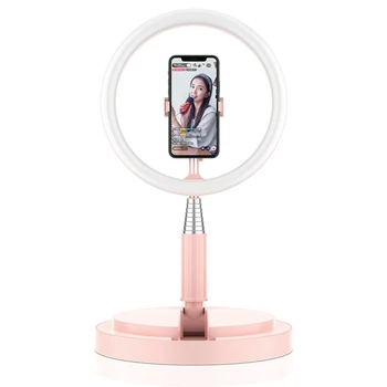Obroč Svetlobe Selfie Izpolnite 1.6 m Stojalo Stojalo Video Telefon v Živo Namizno Svetilko Tla Youtube Fotoaparat