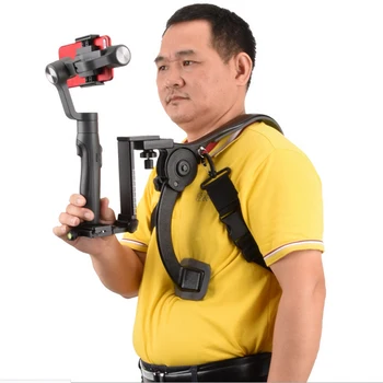 Ročni mikro eno SLR fotoaparat ramenski nosilec Prostem, mobilni telefon, kamera fotografiranje stabilizator