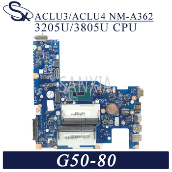 KEFU NM-A362 Prenosni računalnik z matično ploščo za Lenovo G50-80 izvirni mainboard 3205U/3805U CPU