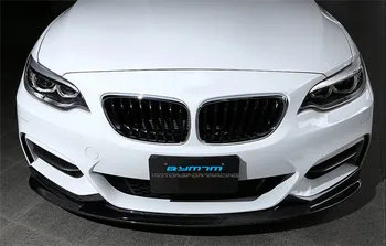 3 D Slog Ogljikovih vlaken Spredaj Ustnice, Primerna Za BMW 2-Serija 218i 220i F22 M-Sport