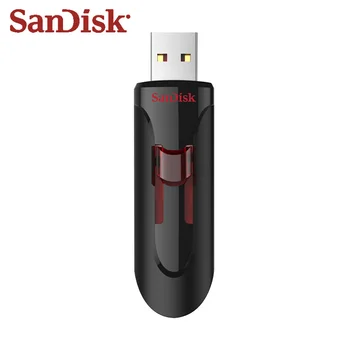 SanDisk Nastavljiv USB Flash Drive CZ600 USB 3.0 Flash Disk 128GB 256GB 64GB 16GB 32GB Black Pen Drive Visoke Hitrosti Pendrive