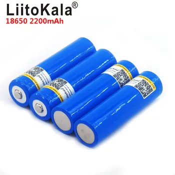 LiitoKala 18650 3,7 V 2200mA Polnilna litijeva baterija Lahka Svetilka baterije LED luči baterije + Obrnjenega