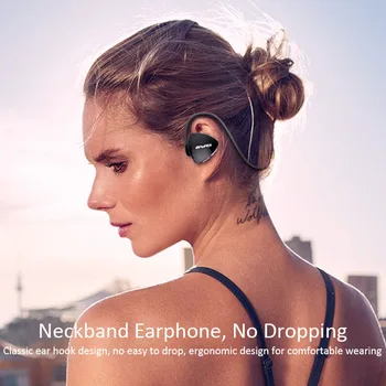 AWEI Nepremočljiva bluetooth slušalke Šport Teče Brezžične Slušalke Stereo Bas Slušalke Z Mikrofon Za Telefon iPhone slušalke z mikrofonom