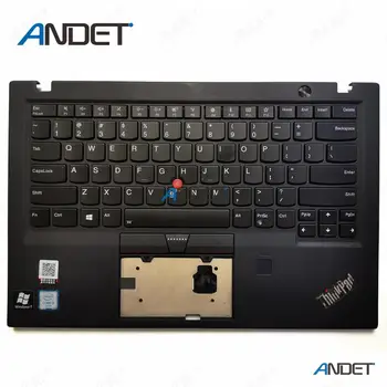 Original za Lenovo ThinkPad X1 Carbon Gen 5. 20HR 20HQ 20K4 20K3 podpori za dlani Pokrov Zgornjega Primera + NAS Tipkovnica, Osvetljen