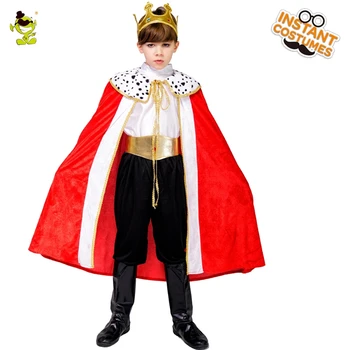Fant je Royal Prince Pustni Kostum Obleko Gor Igra Vlog Otroci Deluxe Princ Oblačila Halloween Kostumi za Otroke