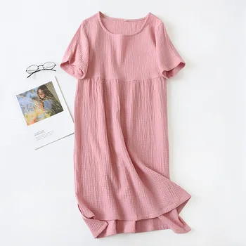 Poletje 2020 Noseča Sleepwear Obleko Kratek Rokav Bombaž Noseča Nightgown Za Nosečnice Porodniškega Spalna Obleka Fdfklak