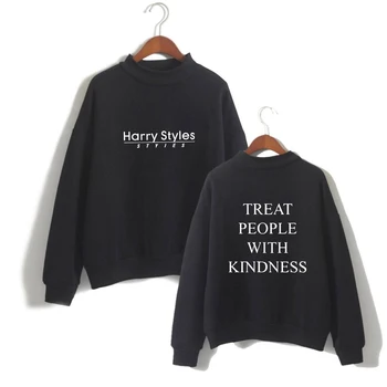 Harry StylesTreat Ljudi Z Dobroto Hoodies Moških Album Print Majica Ženske Puloverji Modni Slog Kul Priložnostne Sudadera Nova