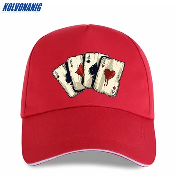 KOLVONANIG Poletne Modne blagovne Znamke Poker Lopate A Zanimivo Tiskanja Moške Baseball Caps Priložnostne hip hop Bombaža Ženske, trucker kapa klobuk