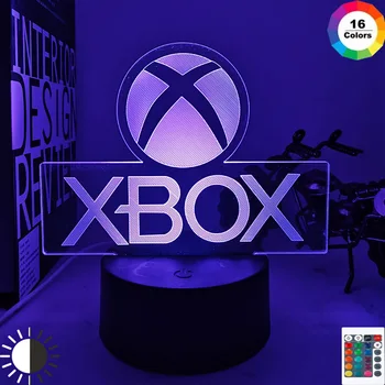 Igra XBOX Doma, Igre Najboljše darilo za Fanta LED Nočna Lučka USB Neposredno Dobavo Risanka App Nadzor Otrok Rojstni dan Darila 3d Lučka