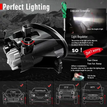 Luči za meglo Skupščina Avto Voznik + sovoznikovi Strani LED Objektiv Meglo Svetilka za Dnevno Vožnjo Luč 12V 30W Za Nissan Juke 2016 2017