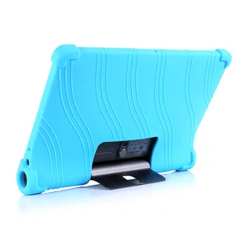 Tablični primeru za Lenovo Yoga Tab5 YT-X705F 2019 Tablet Silicij Stojalo pokrov za Lenovo Yoga Zavihek 5 Shockproof zaščitna torbica kože