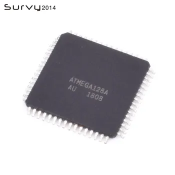 10 KOS ATMEGA128A-AU ATMEGA128A ATMEGA128 8-bitni Mikrokrmilnik QFP64 TQFP diy elektronika