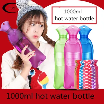 1L dolgo vroče vode/ vrečko pvc vročo vodo steklenico za tople roke gume vročo vodo, vrečko toplo telo