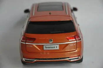 1:18 Diecast Model za Volkswagen VW Teramont X Atlas 2019 Oranžna Velik SUV Zlitine Igrača Avto Miniaturni Zbirka Darila