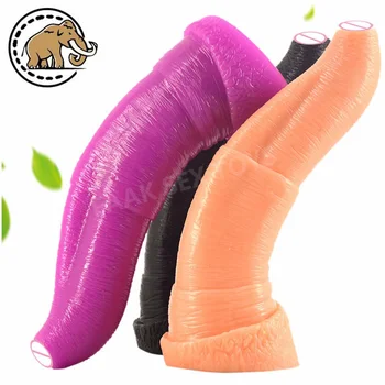 Velik Vibrator Big Živali Penis Debele Dildos Slon Ust Dick Analni Masturbator Sex Igrače Za Unisex Masturbirajo Pari Erotične Igrače