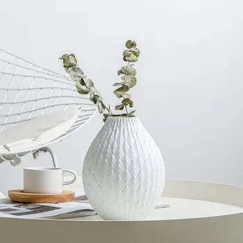 Evropski Slog Vaze, Keramične Bel Namizni Vaza Moda Sodobne vaze Doma Dekoracijo vaza