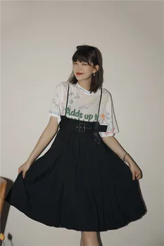 CHEERART Poletje Naguban Suspender Obleka Ženske Črna Koleno Dolžina: Špageti Trak Obleko Priložnostne korejski Modnih Oblačil