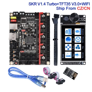 BIGTREETECH SKR V1.4 Turbo TFT35 V3.0 WIFI Modul se Dotaknite Zaslona Komplet 3D Tiskalnik Deli Odbor CR10 ender3 Nadgradnjo Fit TMC2209 UART
