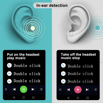 Pro 4 TWS Brezžično Slušalko Bluetooth Slušalke Nepremočljiva Glasbo, Slušalke Športne Čepkov Gaming Slušalke Za vse Pametne telefone