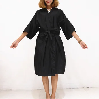 Salon Stranka Obleke in Plašče Cape frizerski Salon Las Rezanje Delavska za Stranke Kimono Style (Black)