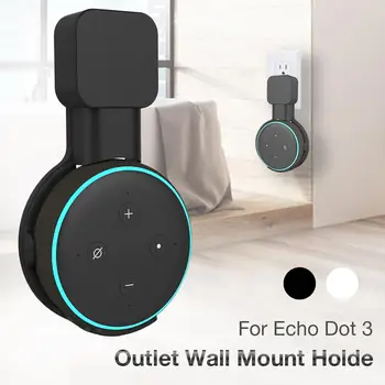 Vtičnice Wall Mount Držalo za Echo Dot 3 Prihranek Prostora Stojalo za Pametni Dom Zvočniki z Kabel Ureditev Visoke Kakovosti