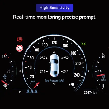 4pcs TPMS za Hyundai Creta IX25 Sonata Tucson-2018 52933-C1100 52933C1100 Zaslon Senzor Sistem Avto Senzorji Tlaka v Pnevmatikah