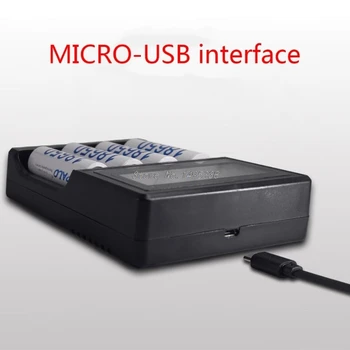 4 Reže LCD Zaslon USB Polnilec za 3,7 V 14500/18500/18650/16350 Baterije Whosale&Dropship