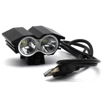 6000LM 2 X 10W XML T6 LED USB Nepremočljiva Lučka za Kolo, Kolo Smerniki kolesarske luči kolo svetlobe žarnice na prostem, kolesarska camoing