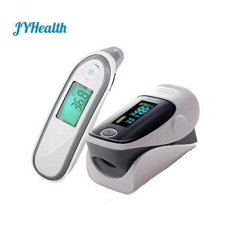 JYHealth Prsta Impulz Oximeter Medicinske Telo in Ušesa & forhead Infrardeči Termometer prenosni Družinske Zdravstvene Nege oximetro de dedo