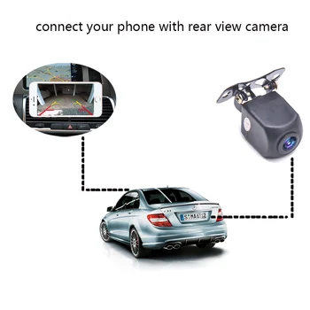 WIFI Obračanje Fotoaparat Dash Cam Star Night Vision Avto Pogled od Zadaj Kamero za ipad za iPhone, Android in Avto GPS