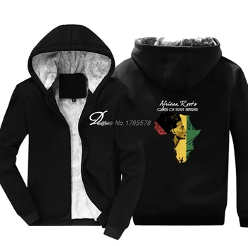 Moda Casual Moški Pulover S Kapuco Afriki, Afriška Zemljevid, Črna Zgodovina, Rastafari, Reggae Zgostitev Majica Hip Hop Suknjič Vrhovi Harajuku