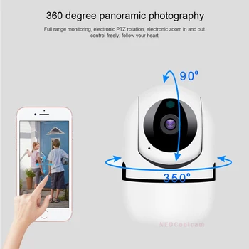 NEOCoolcam 1080P Smart Življenje Doma WiFi IP Kamera 2MP Tuya Oblak Kamere, dvosmerni Audio Night Vision Zaznavanje Gibanja