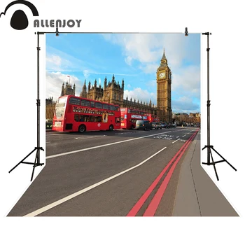 Allenjoy fotografija ozadje Londonski Big Ben rdeči avtobus photocall fotografske foto studio photobooth fantasy