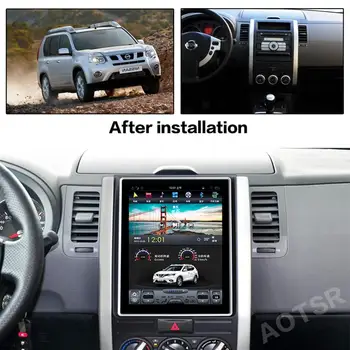 AOTSR Tesla Android 9 avtoradio Za Nissan X-trail, Qashqai Rouge 2005 - 2012 Avto Player, GPS Navigacija PX6 DSP CarPlay Autoradio