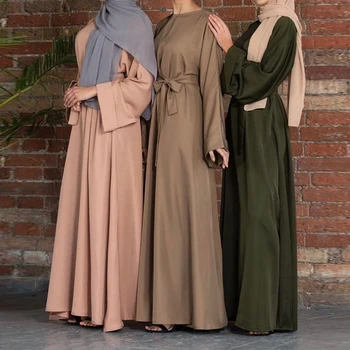 Eid ZAE Vestido tam kaftan Dubaj Abaya Turčija arabski Muslimani Moda Obleko, Hidžab Islam, Oblačila, Obleke Za Ženske Vestidos Largos