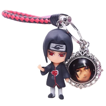 Anime Naruto Keychain Kozakura Sasuke Akril Človek Keychain Naruto Uzumaki Obesek PVC