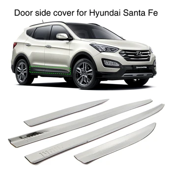 4Pcs Vrata Strani Zajema Modeliranje Trim Stražar Za Hyundai Santa Fe IX45 2013 2016 iz Nerjavečega Jekla