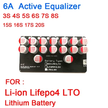 3S 4S 5S 6S 7S 8S 15S 16S 17 20 LTO Li-ion Lifepo4 baterija Litij-Aktivno Izenačevalnik protection board Bilance 3.2 Proti 3,7 V 2.2 V