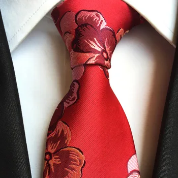 Velik Cvet Moške Vratu Vezi 8 cm Neckties Poroka, Poslovni srajco, Kravato Stranka Darilo Moda Božič dodatki