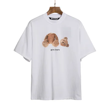 Palm Angeli medved kratkimi rokavi moški in ženske nekaj svoboden T-shirt high street hip-hop