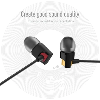 GENAI Stereo in-ear Slušalke Slušalke Žične Nadzor Bas Zvok 32Ω HIFI Čepkov za Xiaomi Samsung 3,5 mm