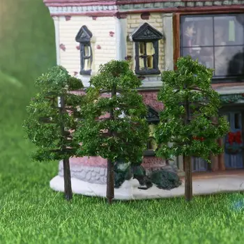 20pcs 9 CM Pokrajino Pokrajina Model Tree Model Igrača Za Otroke, Poroke Miniature Doma Vrt DIY Okraski Umetna Rastlina