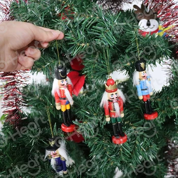 Lesene Nutcracker Lutkovno Novo Leto Namizje Božični Okraski, Risanje Orehi Vojaki Božično Dekoracijo Za Dom