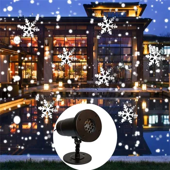 Thrisdar Božič Snežinka Laserski Projektor Lučka IP65 Zunanja Sneženja Projektor Svetlobe Stranko Poroko Snežinke Laser Pozornosti