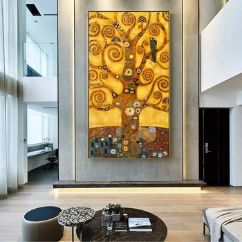 Gustav Klimt, Ki Jih Drevo Življenja Platno Umetnosti Paitnings Klasične Slavni Slika Reprodukcije Gustav Klimt, Ki Jih Stenske Slike Za Dnevno Sobo