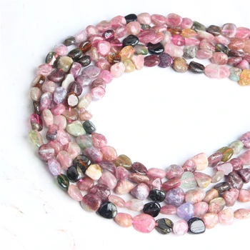 Linxiang naravnega kamna nepravilnih 8x10 mm barva turmalin Svoboden kroglice modni nakit, izdelava DIY Zapestnico, Ogrlico